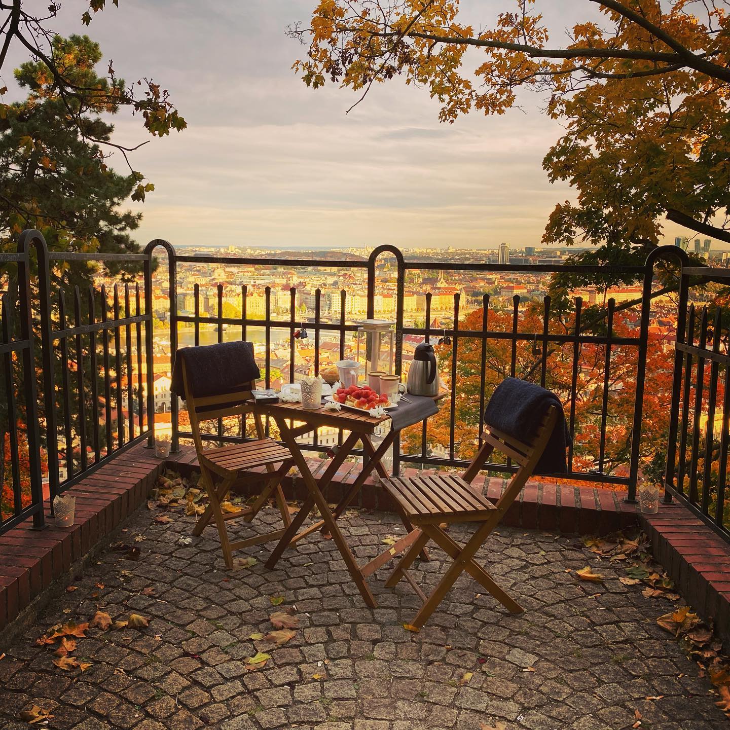 Romantic evening in prague